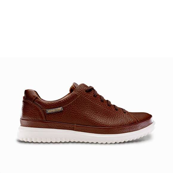NEW MEPHISTO men's thomas sneaker in hazelnut